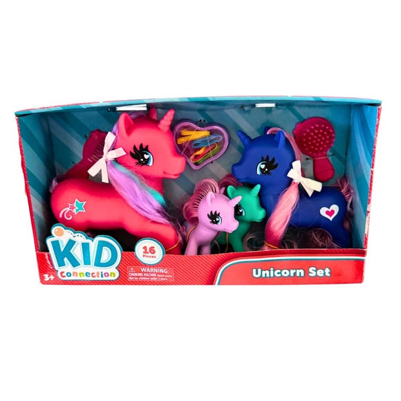 Unicorn Toy | Kid Connection Unicorn Set – 16 Piece Playset in box NWT Gift - Picture 2 of 3